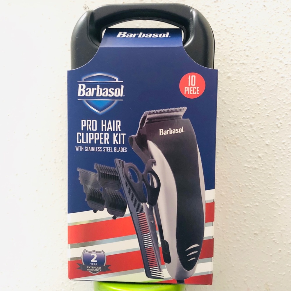 New Barbasol Pro Hair Clipper Kit Stainless Steel